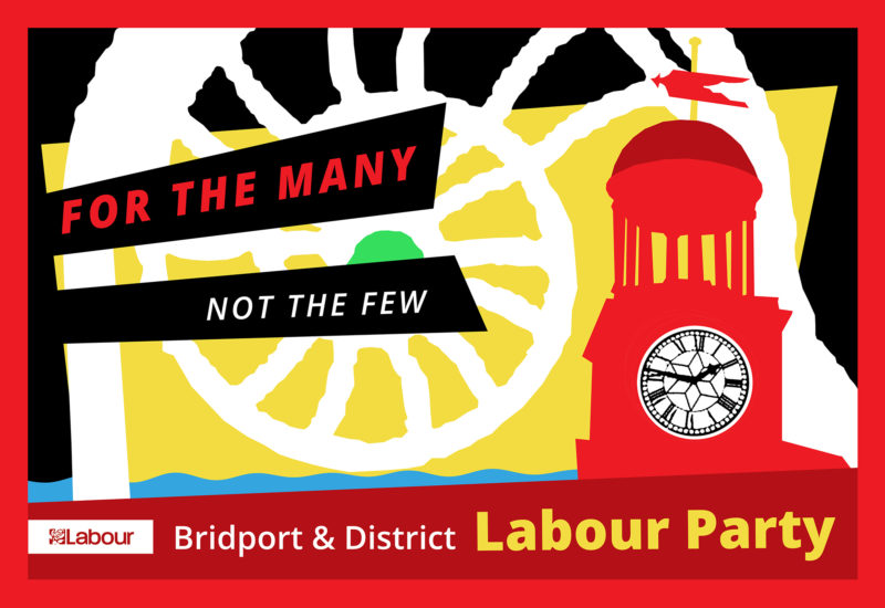 Bridport and District Labour Party banner